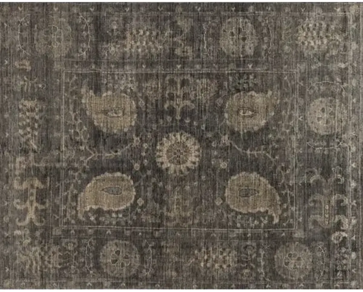 Mina Hand-Knotted Rug - Taupe/Gray - Gray