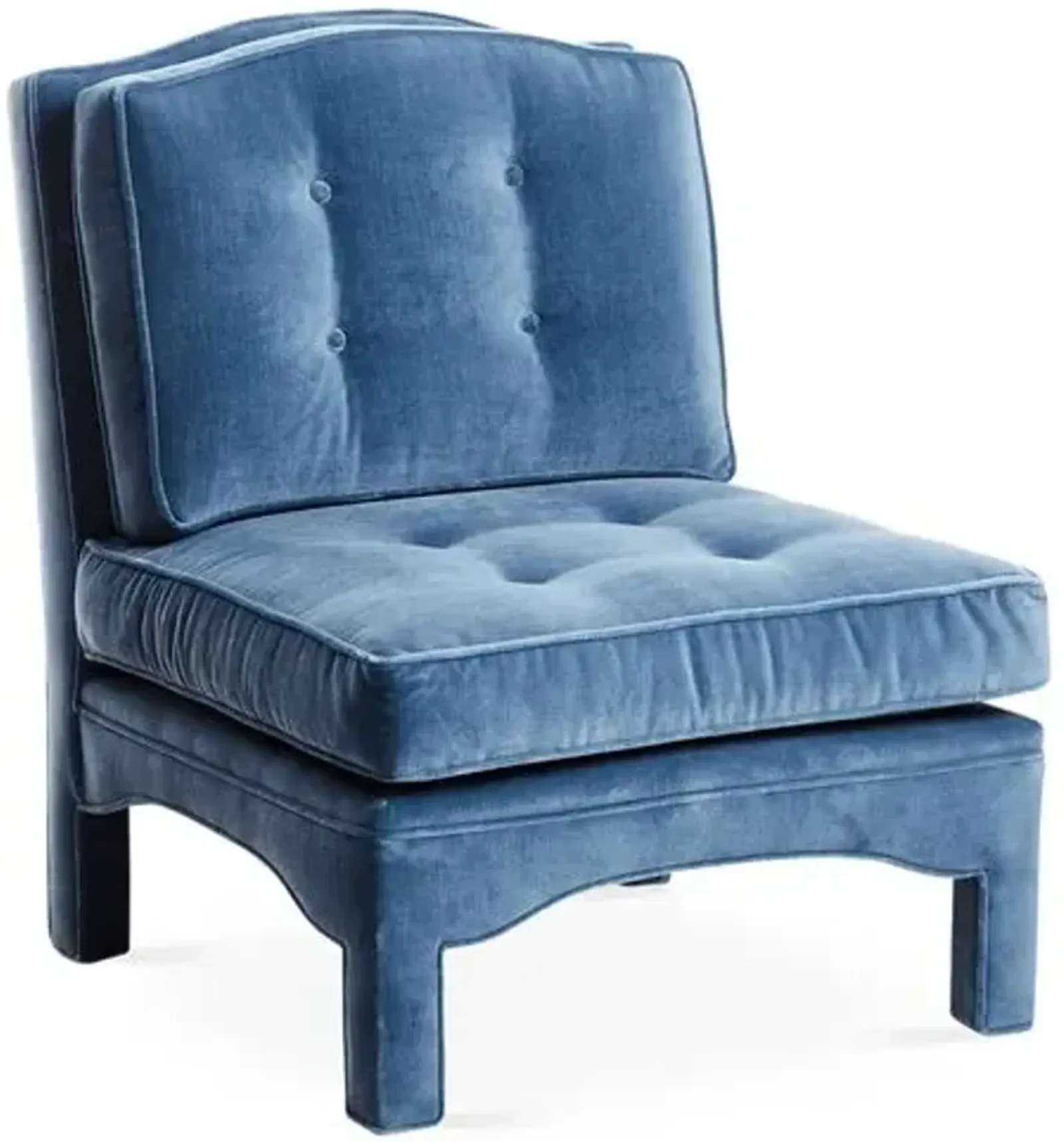 Julien Slipper Chair - Blue