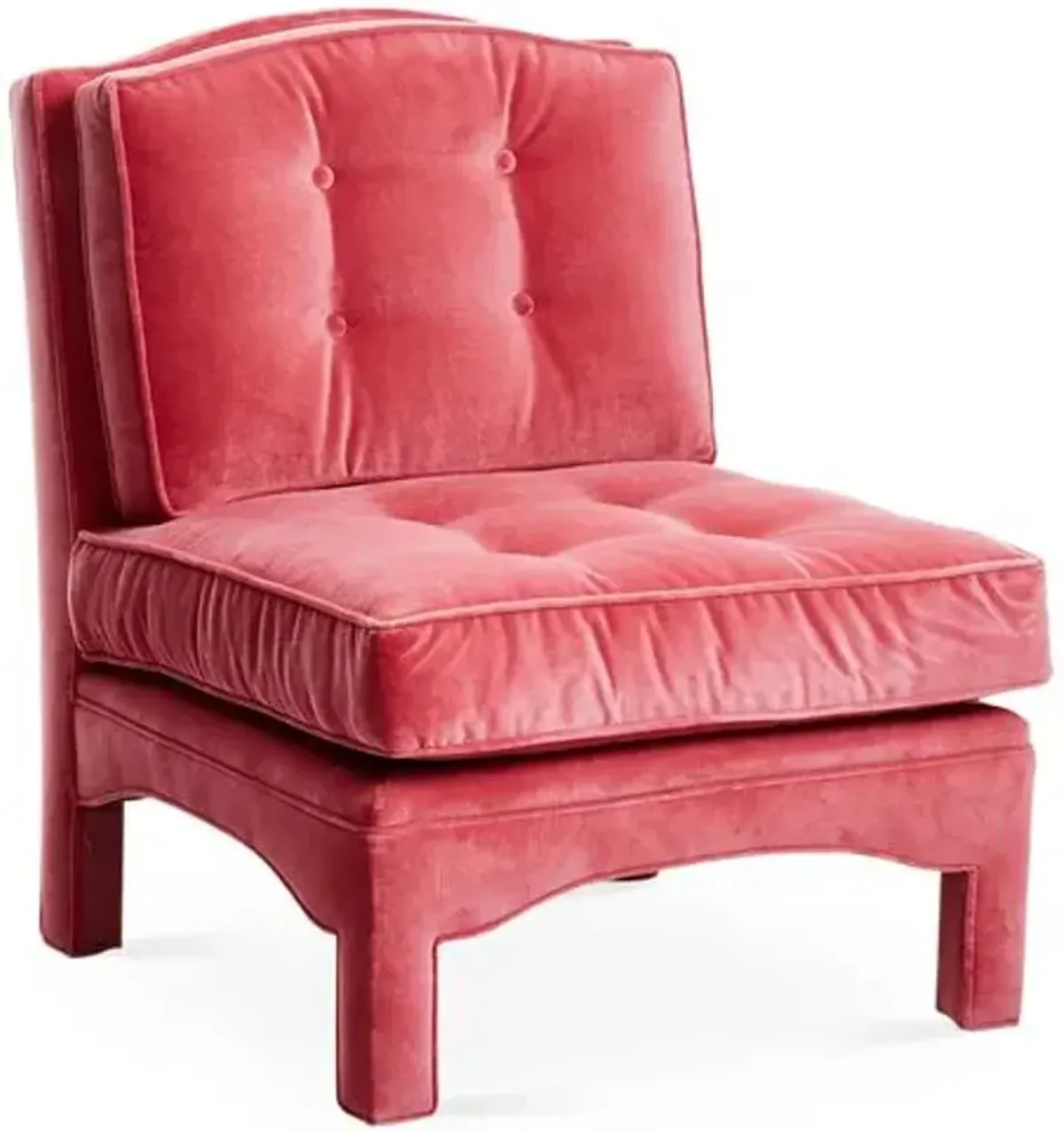 Julien Slipper Chair - Pink