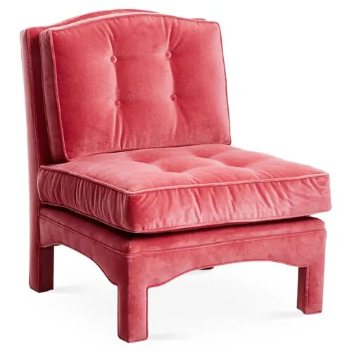 Julien Slipper Chair - Pink