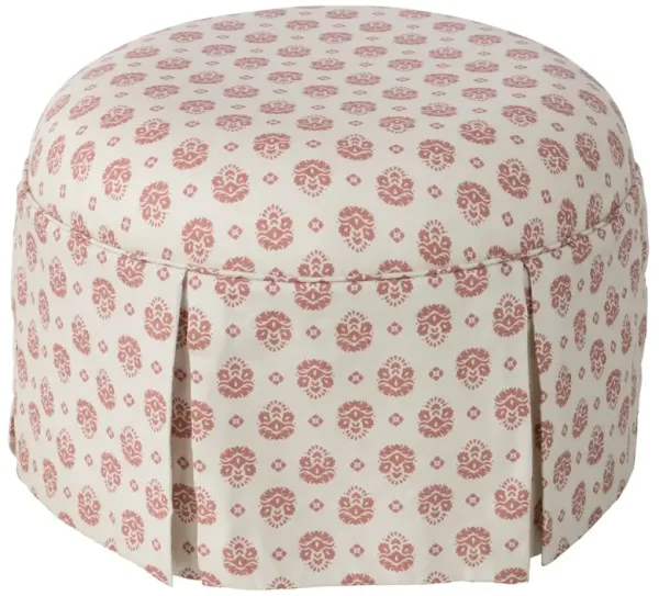 Liza Skirted Ottoman, Floral