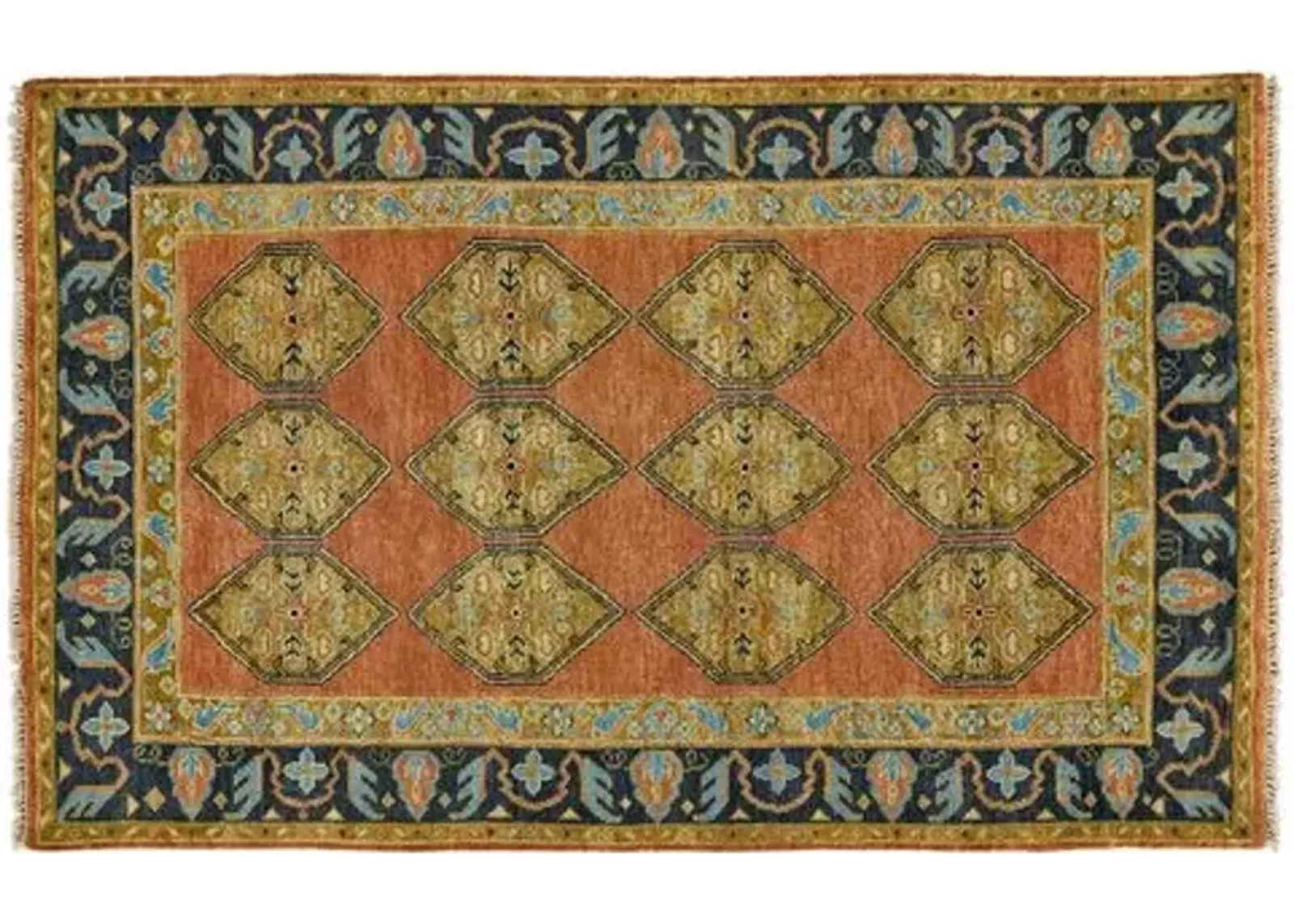 Juniper Rug - Rust/Charcoal - Orange - Orange