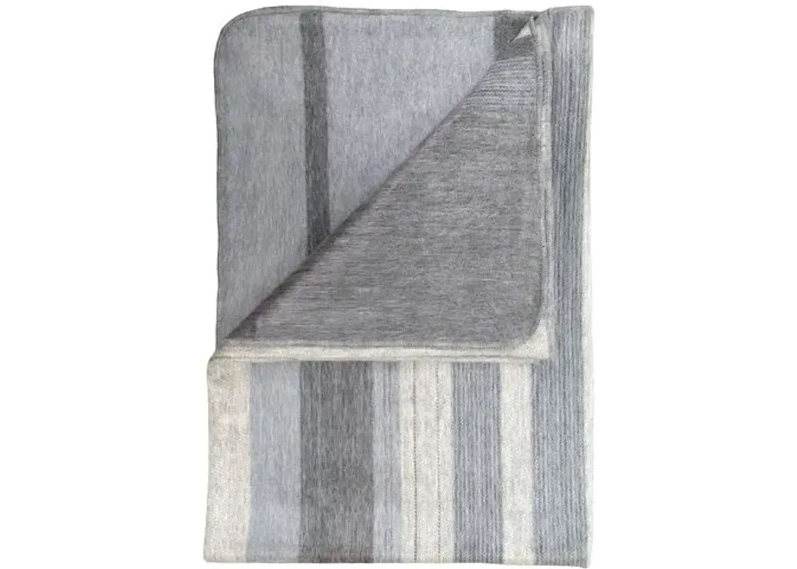 Vanilla Bean Alpaca Throw - Gray - Shupaca - Hypoallergenic, Alpaca Wool