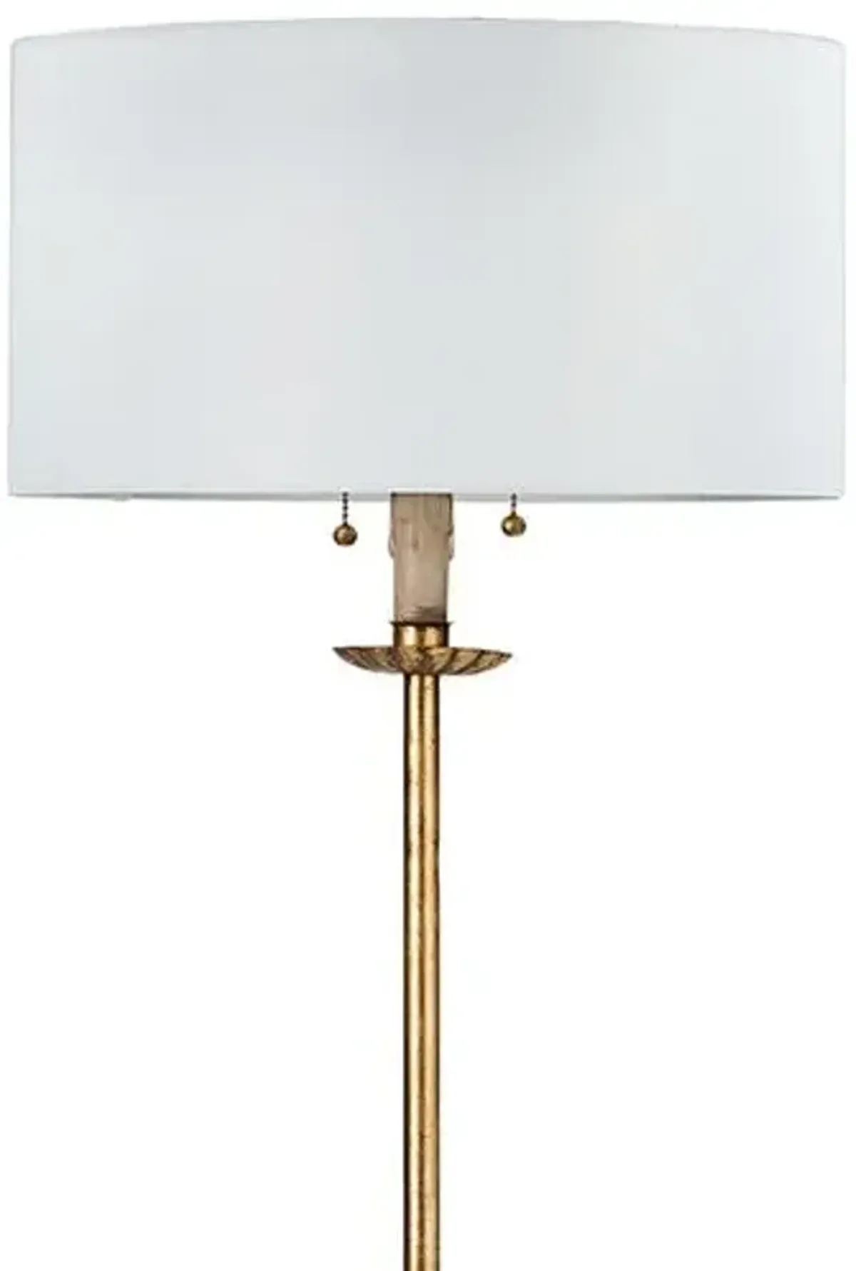 Clove Stem Floor Lamp - Antiqued Gold - Regina Andrew