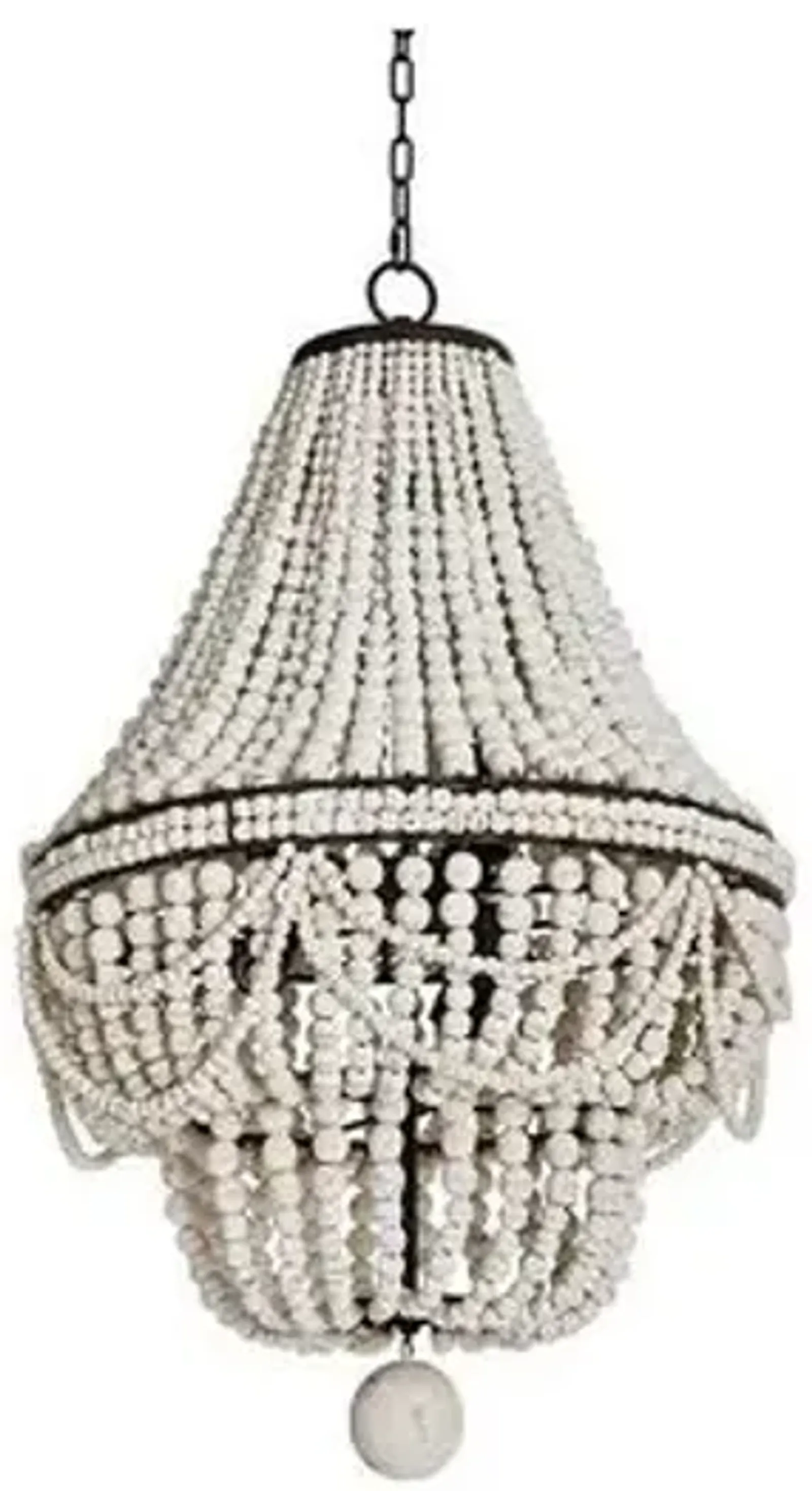 Malibu Chandelier - White/Brown - Regina Andrew