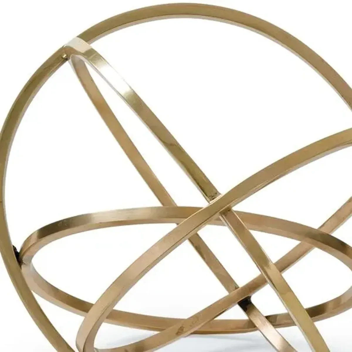 10" Ellipse Table Top Accessory - Brass - Regina Andrew - Brown