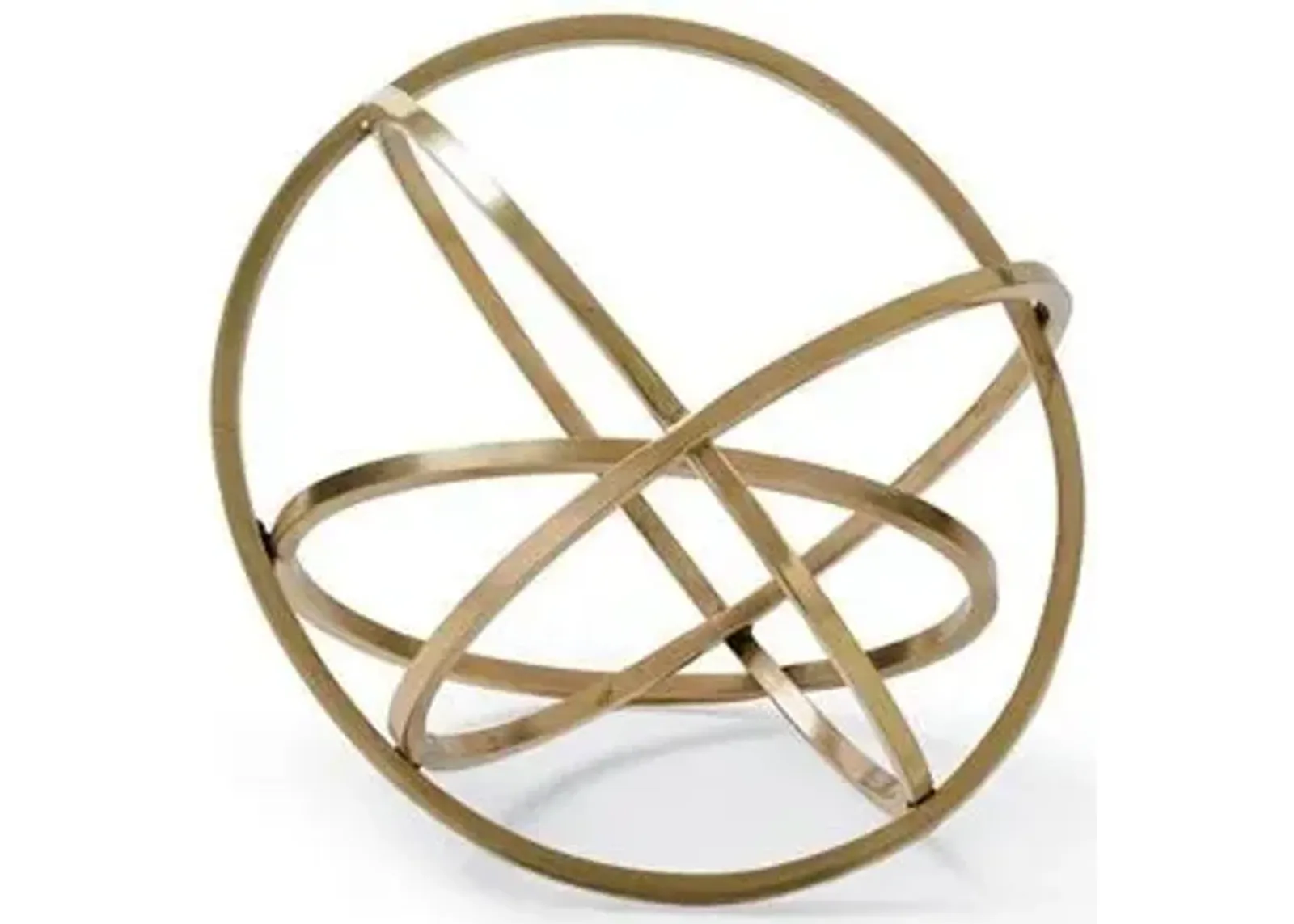 10" Ellipse Table Top Accessory - Brass - Regina Andrew - Brown