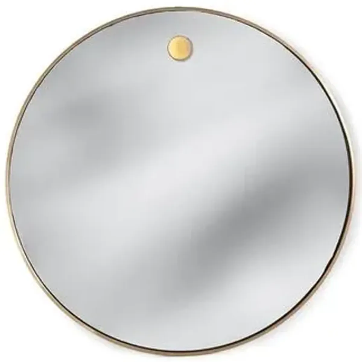 Hanging Circular Wall Mirror - Brass - Regina Andrew