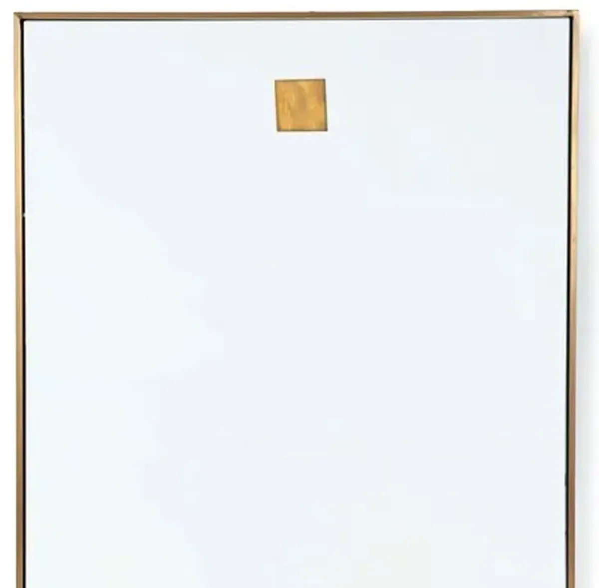 Hanging Rectangle Wall Mirror - Brass - Regina Andrew