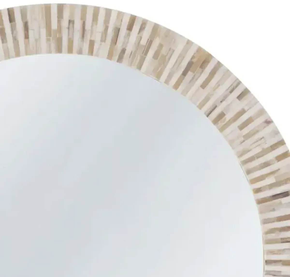 Multi-Tone Bone Wall Mirror - White - Regina Andrew