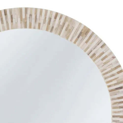 Multi-Tone Bone Wall Mirror - White - Regina Andrew