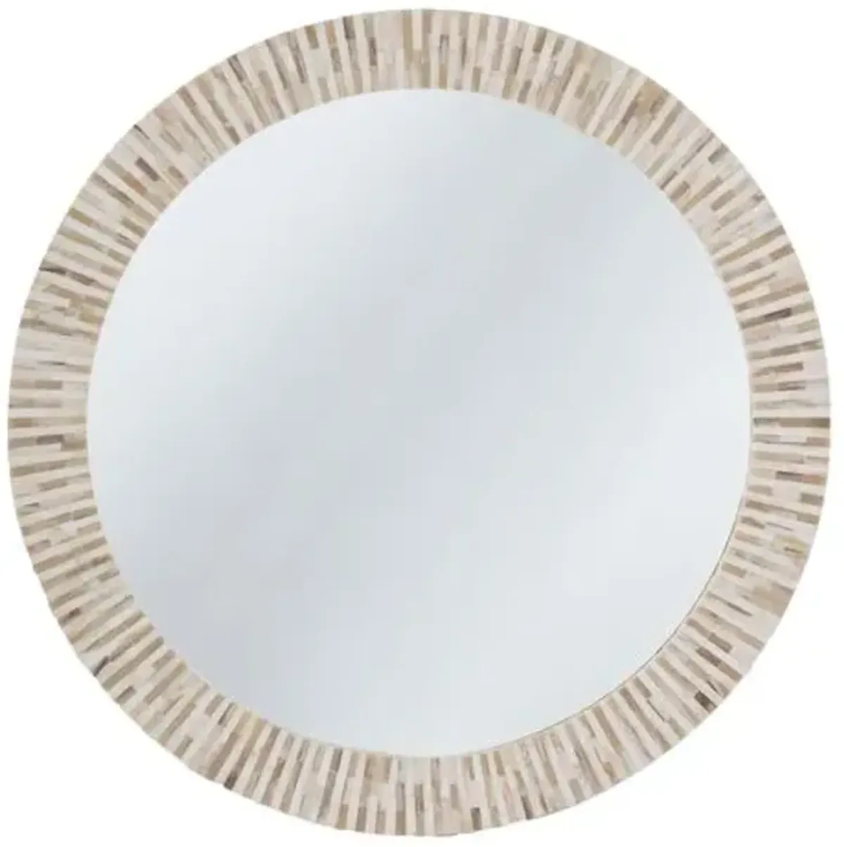 Multi-Tone Bone Wall Mirror - White - Regina Andrew