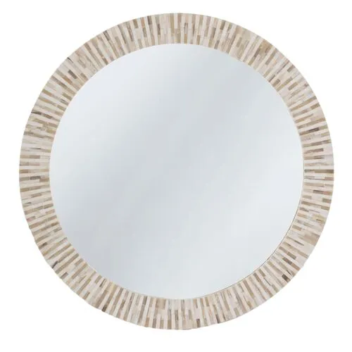 Multi-Tone Bone Wall Mirror - White - Regina Andrew