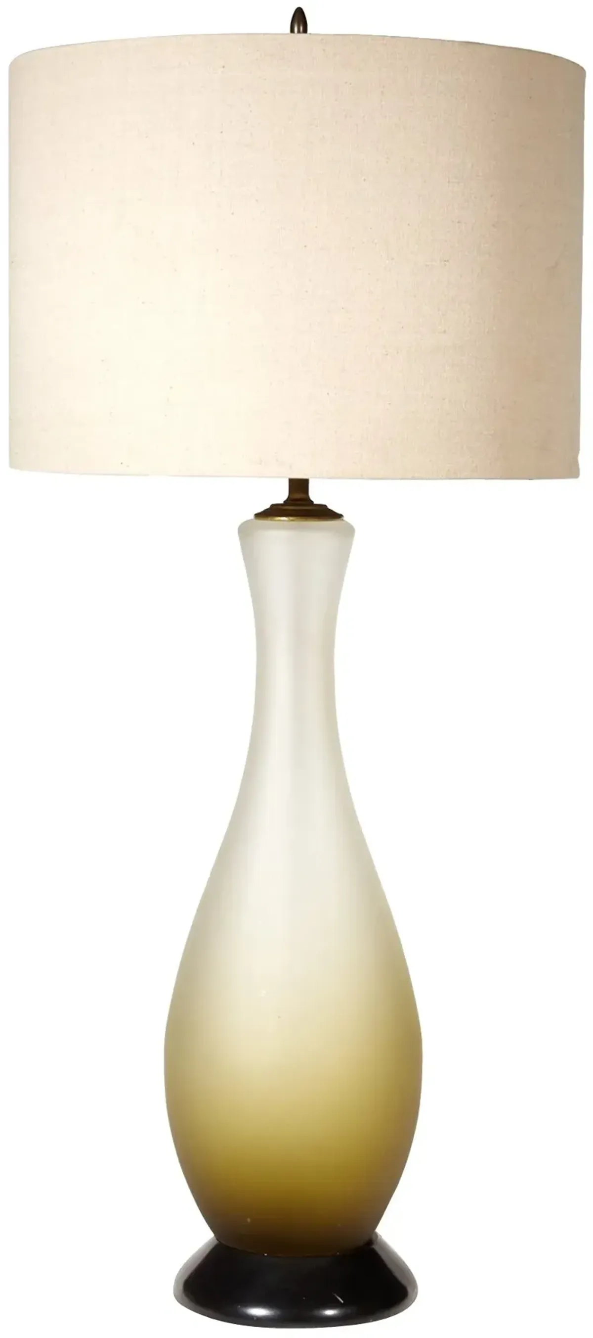 1960s Italian Frosted Glass Table Lamp - 2-b-Modern