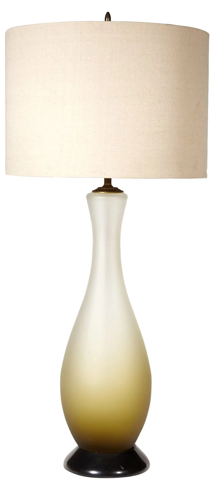 1960s Italian Frosted Glass Table Lamp - 2-b-Modern