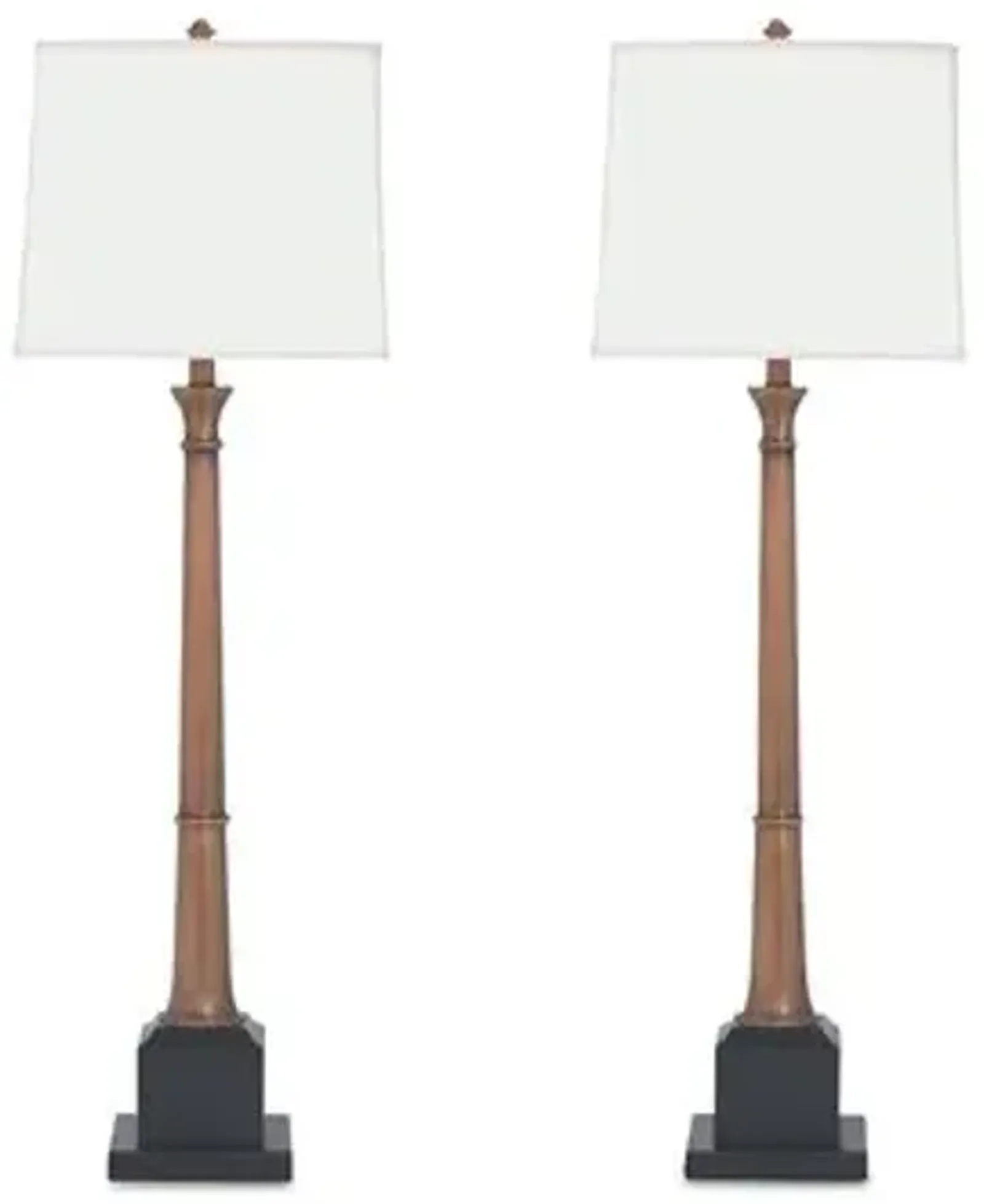 Set of 2 Kensington Buffet Lamp - Brass/Black - Port 68