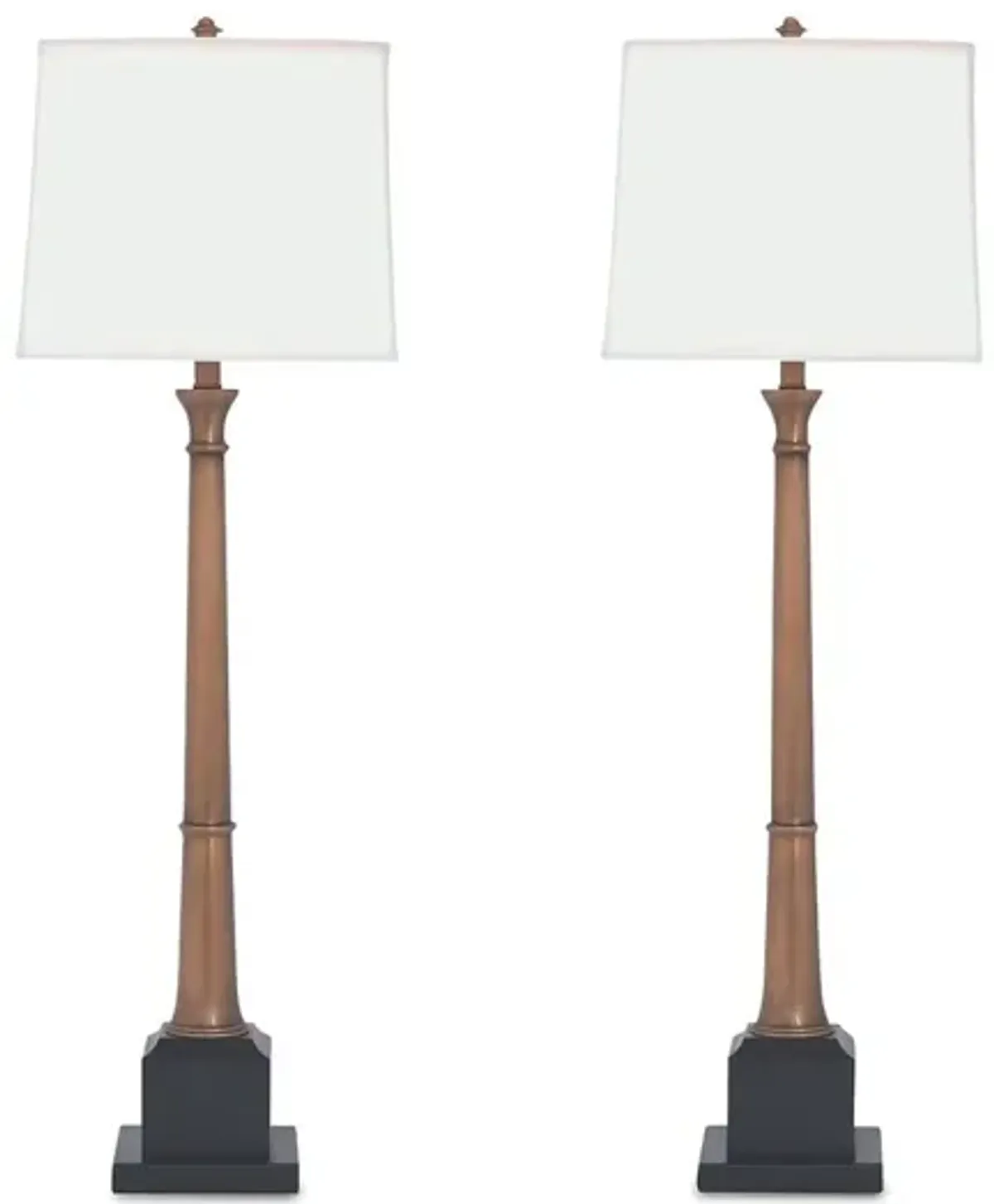 Set of 2 Kensington Buffet Lamp - Brass/Black - Port 68