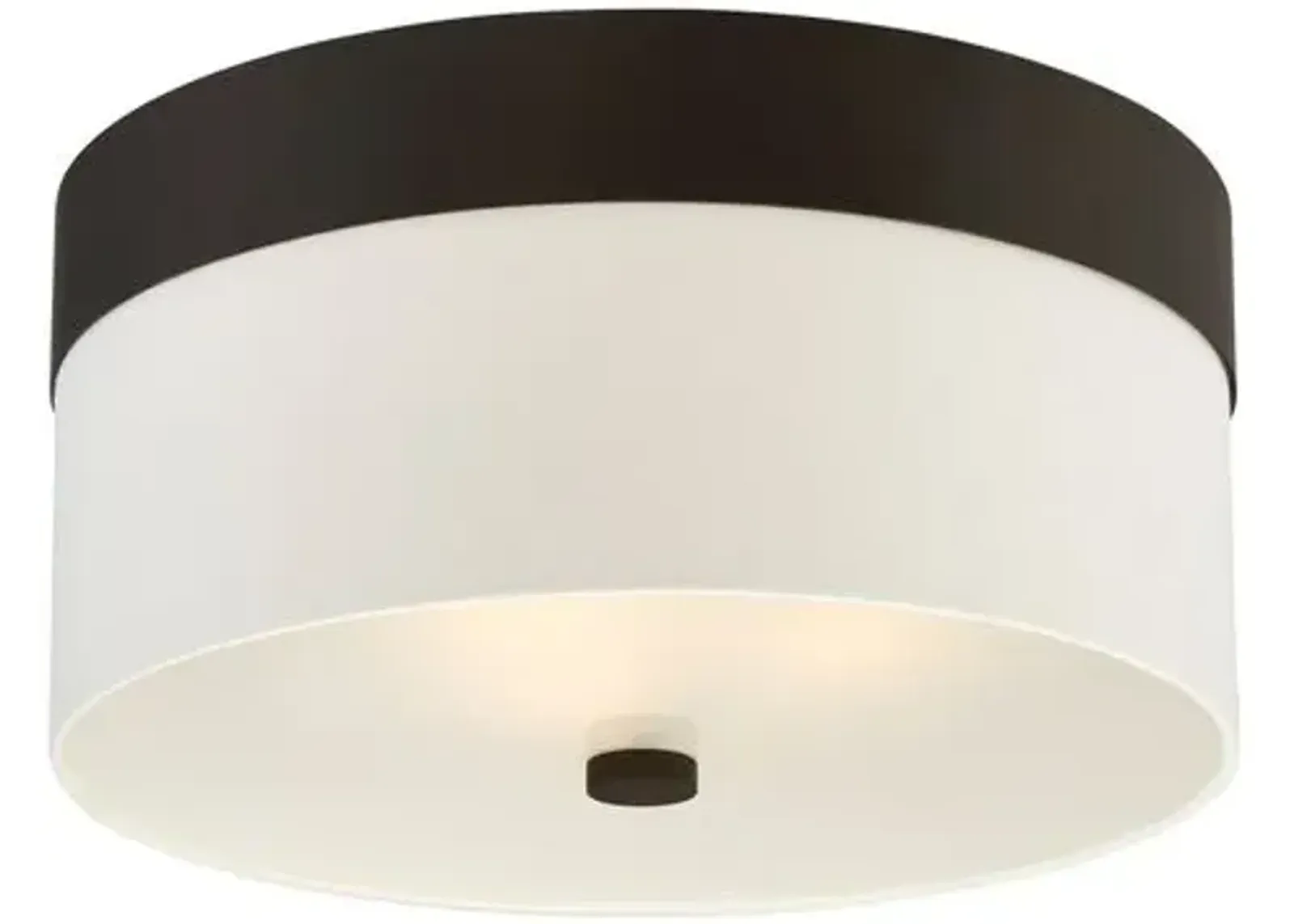 Grayson 3-Light Flush Mount - Dark Bronze - Crystorama - Brown