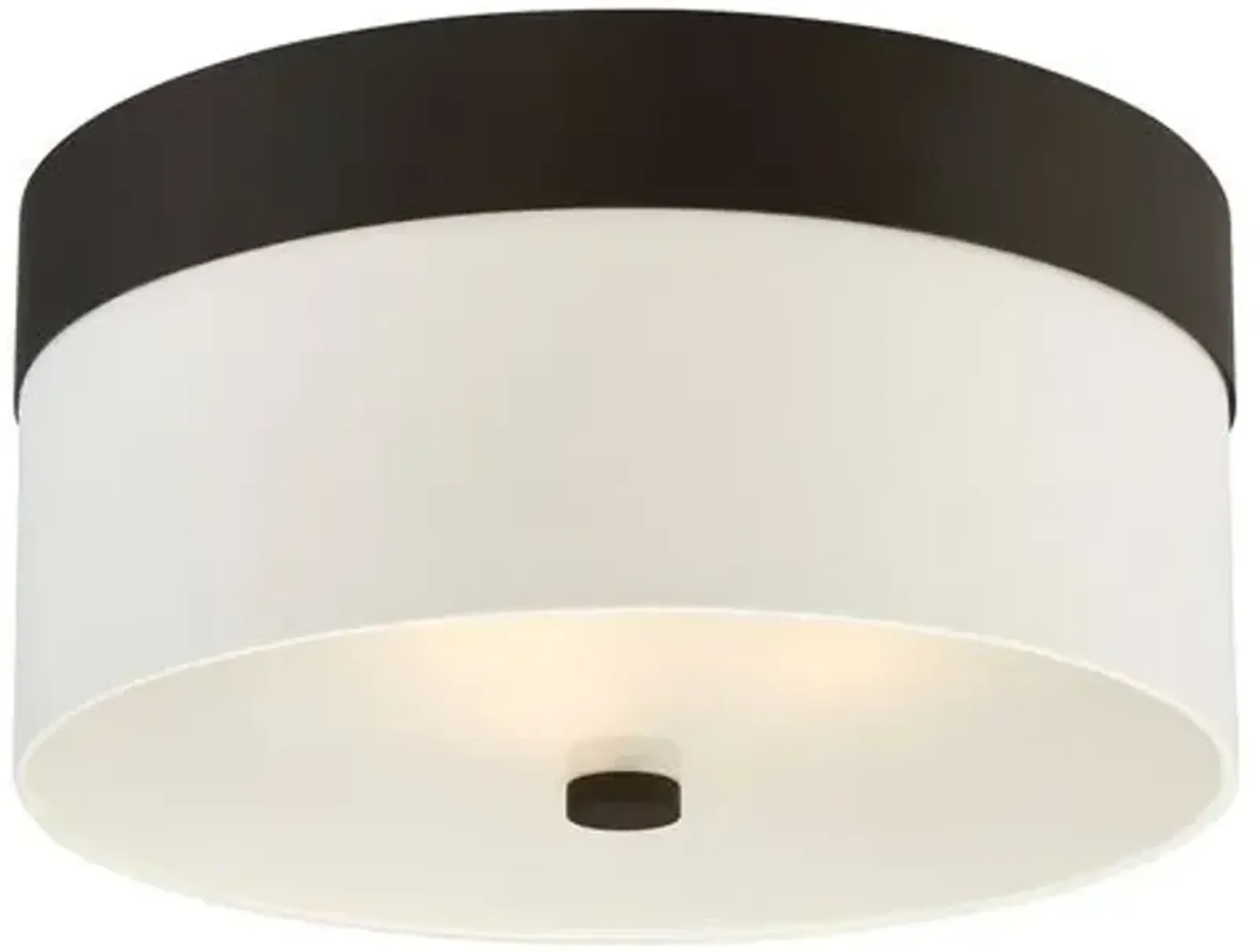 Grayson 3-Light Flush Mount - Dark Bronze - Crystorama - Brown