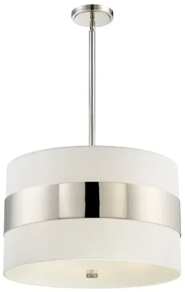 Grayson Pendant - Nickel - Crystorama - Silver