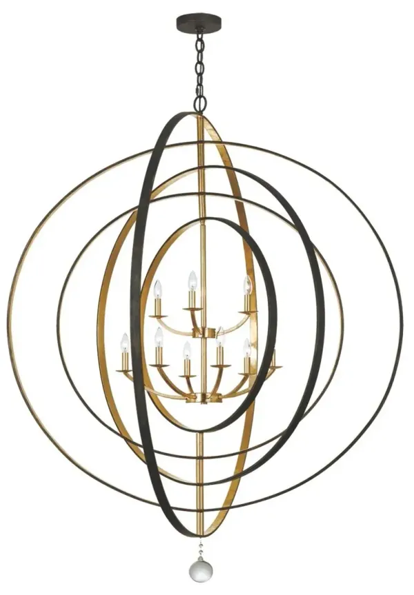 Luna 9-Light Chandelier - Crystorama - Gold