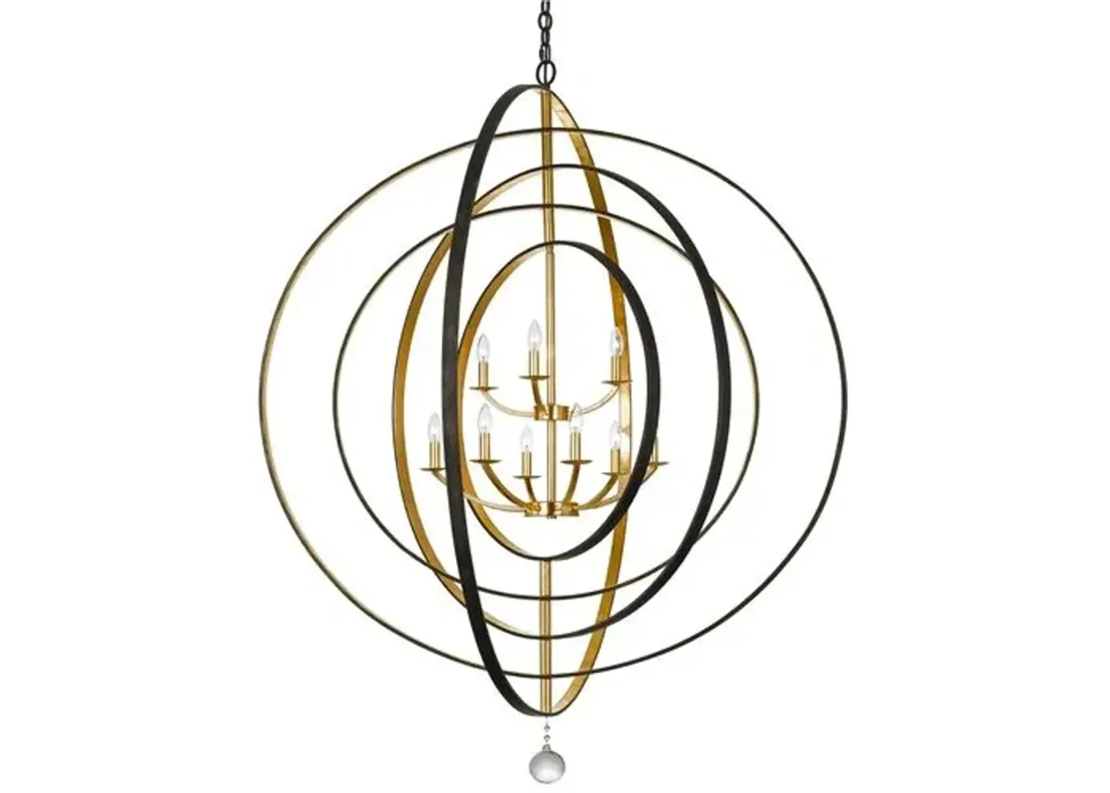 Luna 9-Light Chandelier - Crystorama - Gold