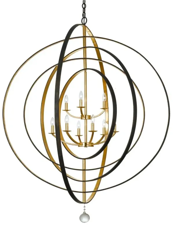 Luna 9-Light Chandelier - Crystorama - Gold