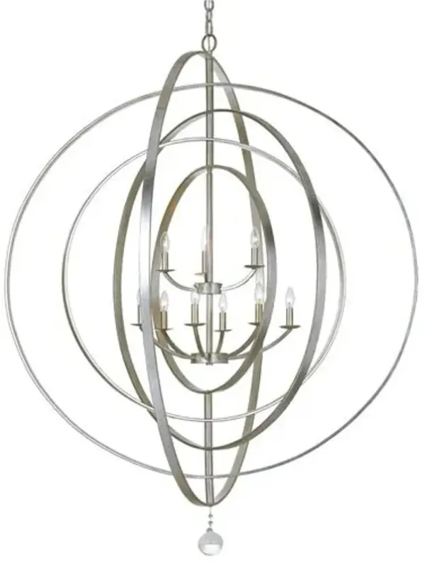 Luna 9-Light Chandelier - Crystorama - Silver