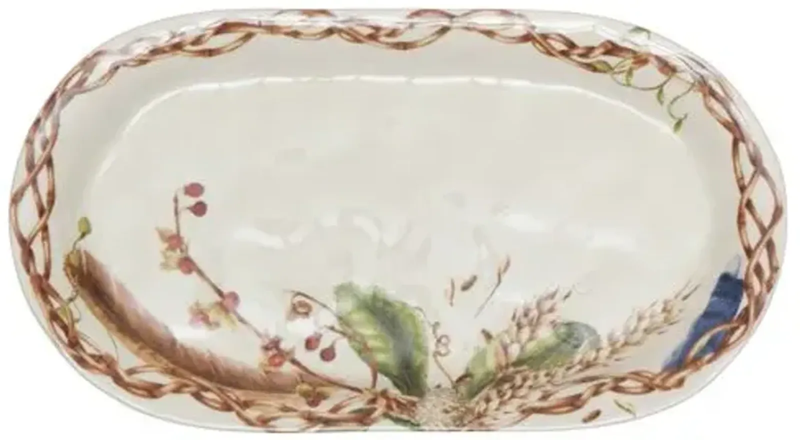 14" Forest Walk Hostess Tray - Ivory - Juliska