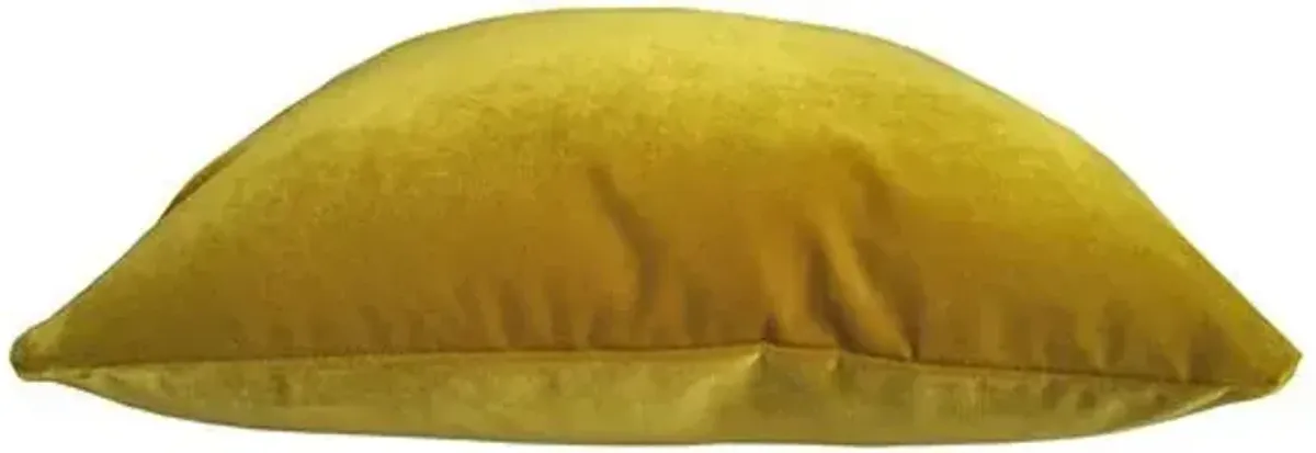 Champlain 20x20 Pillow - Citrine Velvet - Kim Salmela - Handcrafted