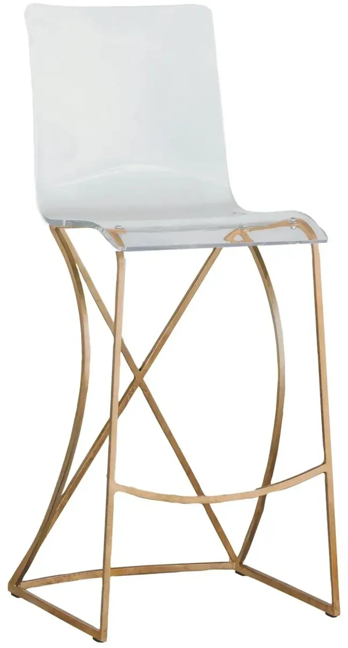 Johnson Acrylic Barstool - Gold - Gabby