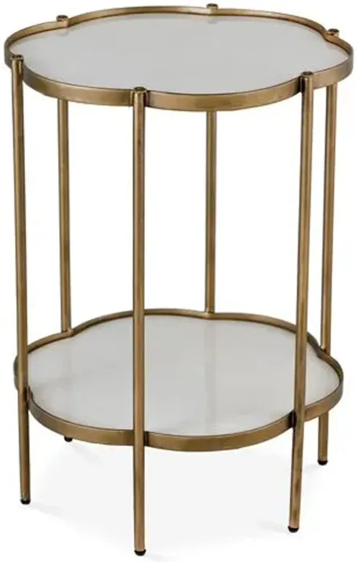 Clementine Flower Side Table - Brass - Gabby - Gold