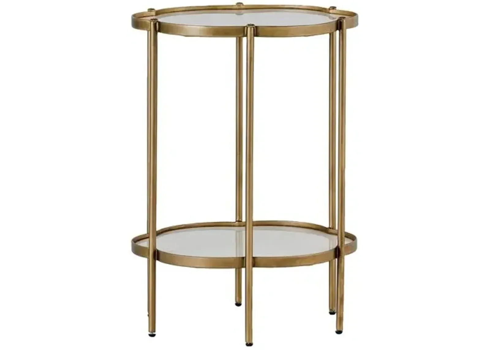 Clementine Flower Side Table - Brass - Gabby - Gold