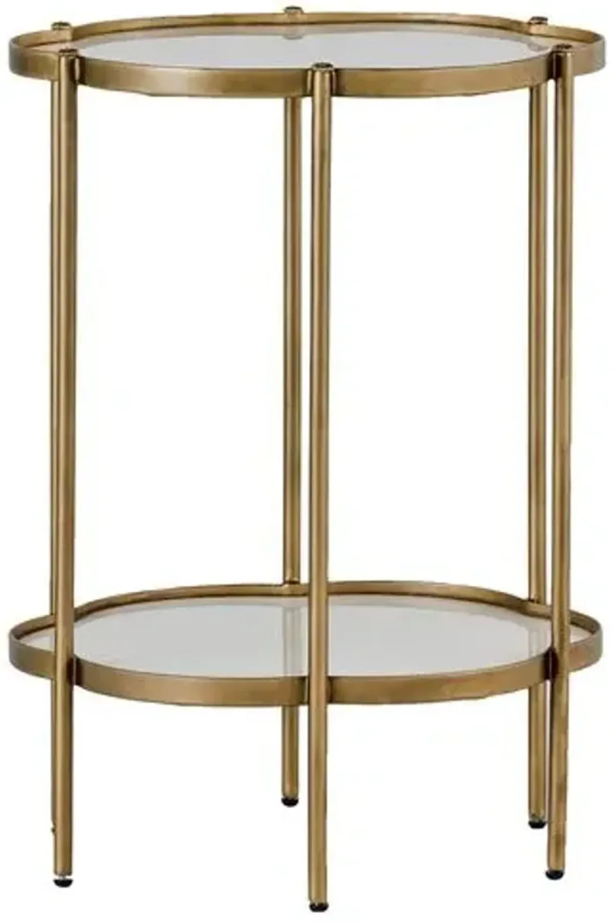 Clementine Flower Side Table - Brass - Gabby - Gold