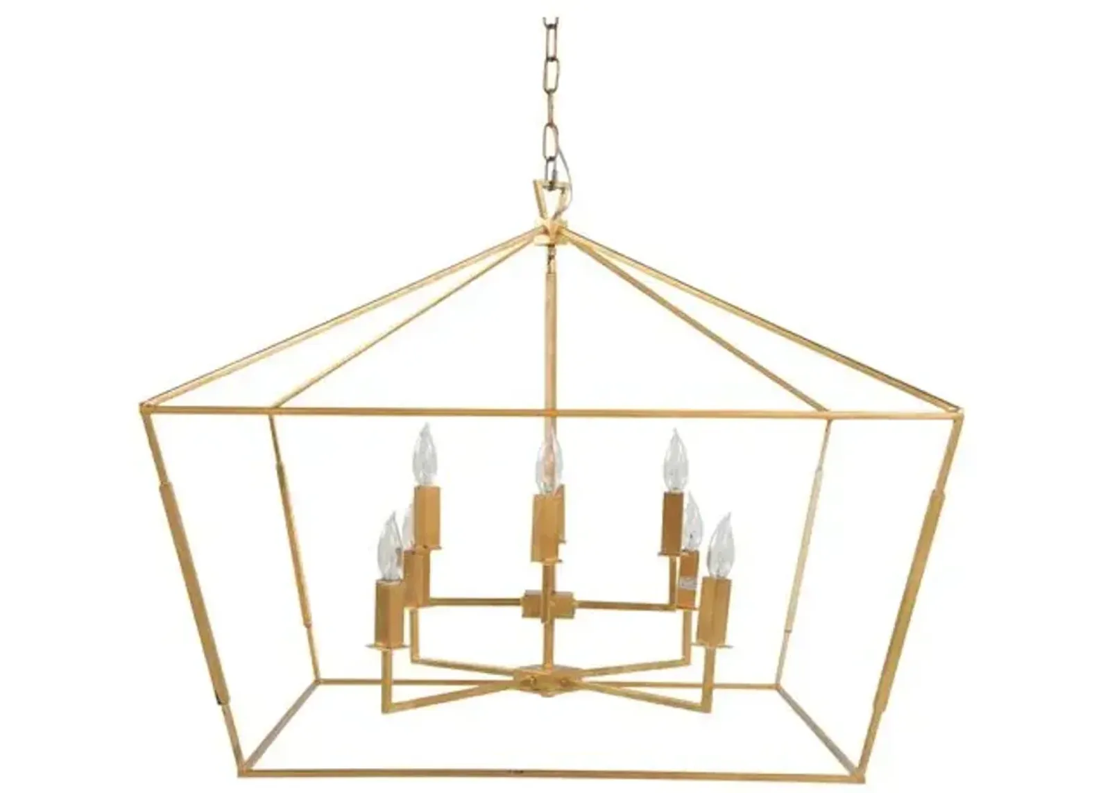 Adler 8-Light Chandelier - Antiqued Gold - Gabby