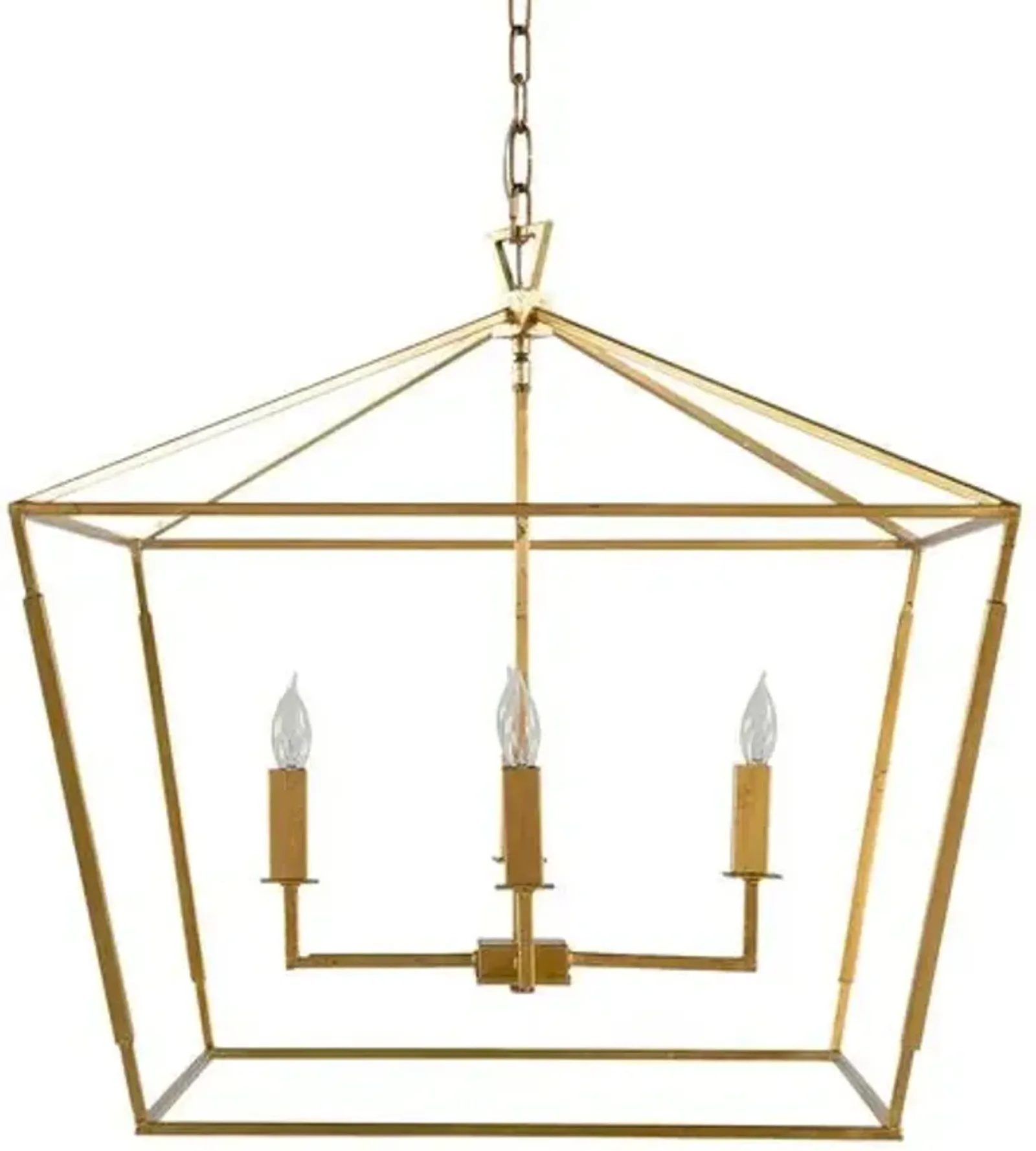 Adler 4-Light Chandelier - Antiqued Gold - Gabby