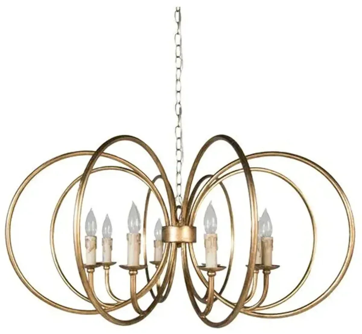 Alta Chandelier - Antiqued Gold - Gabby