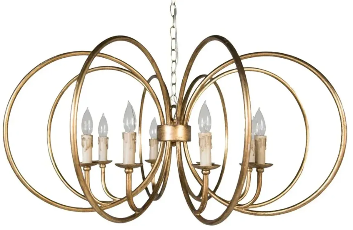 Alta Chandelier - Antiqued Gold - Gabby