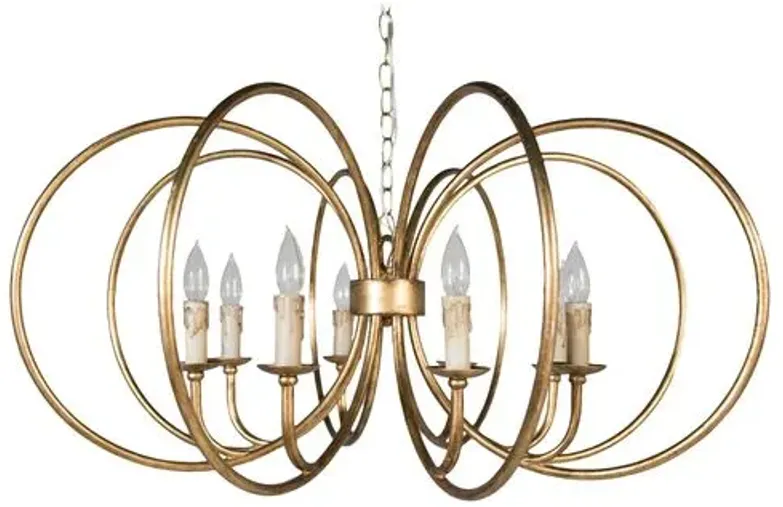 Alta Chandelier - Antiqued Gold - Gabby