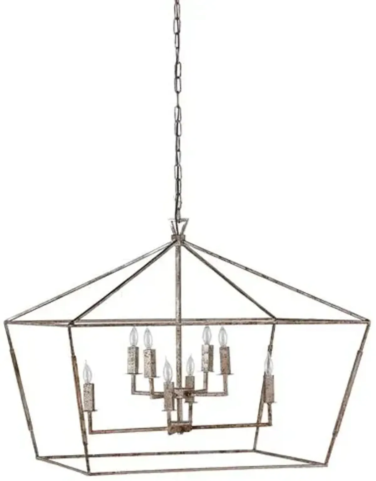 Amelia 8-Light Chandelier - Silver - Gabby