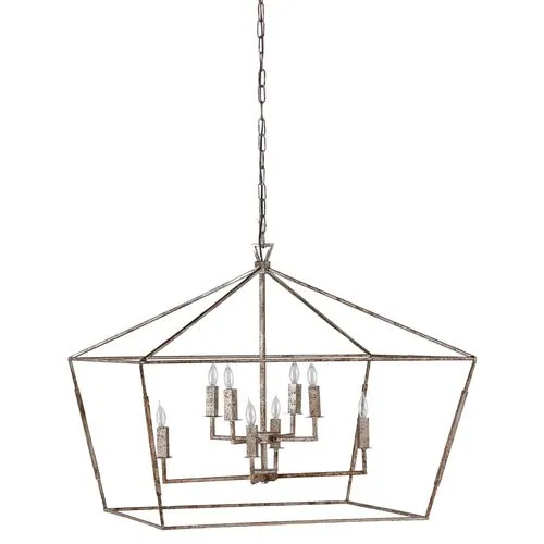 Amelia 8-Light Chandelier - Silver - Gabby