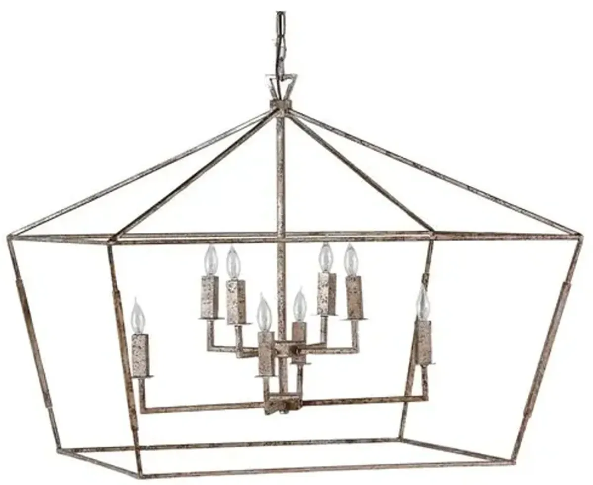 Amelia 8-Light Chandelier - Silver - Gabby