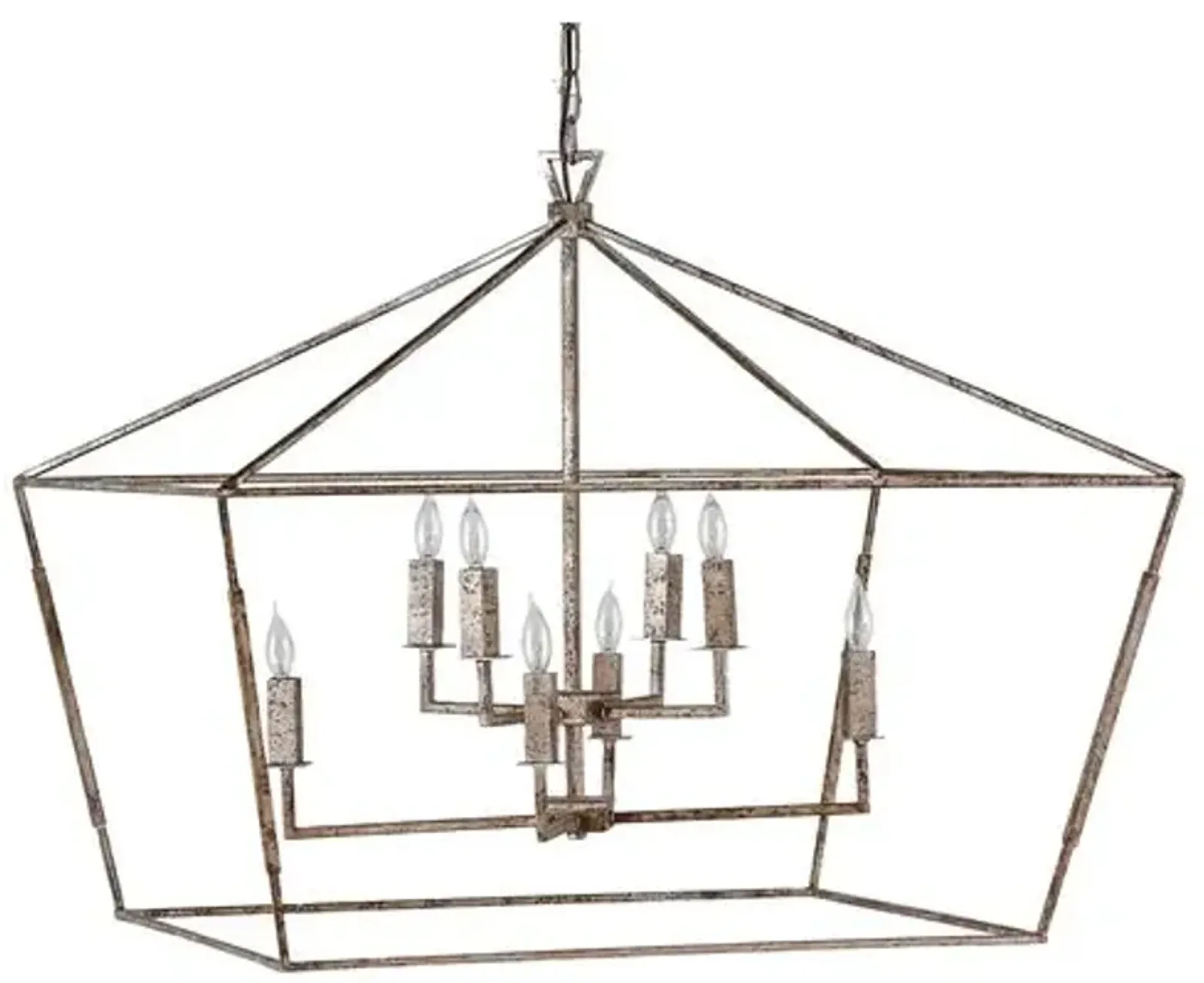 Amelia 8-Light Chandelier - Silver - Gabby