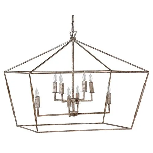 Amelia 8-Light Chandelier - Silver - Gabby