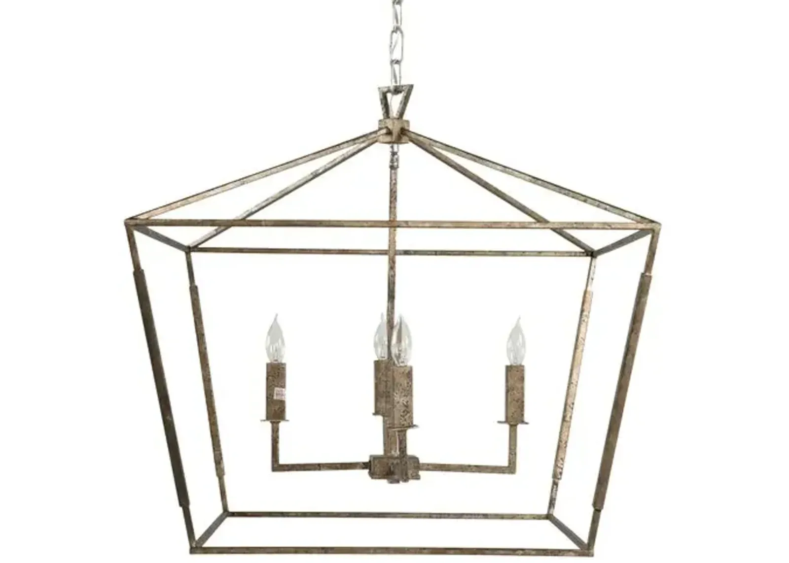 Amelia 4-Light Chandelier - Silver - Gabby - Gold