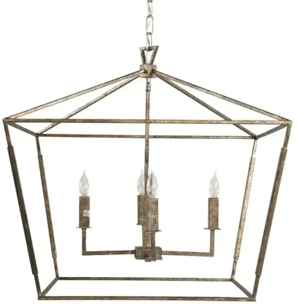 Amelia 4-Light Chandelier - Silver - Gabby - Gold