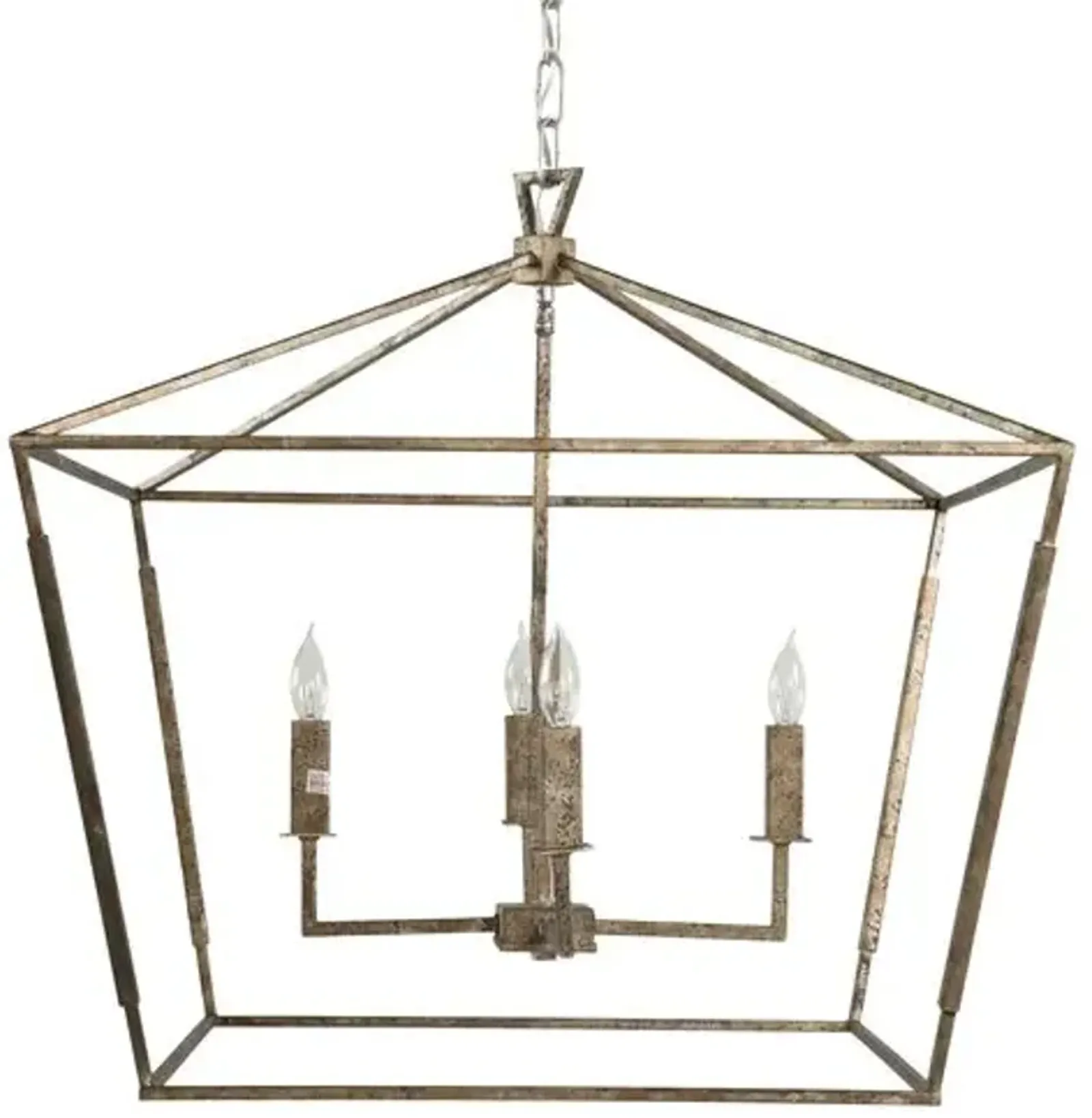 Amelia 4-Light Chandelier - Silver - Gabby - Gold