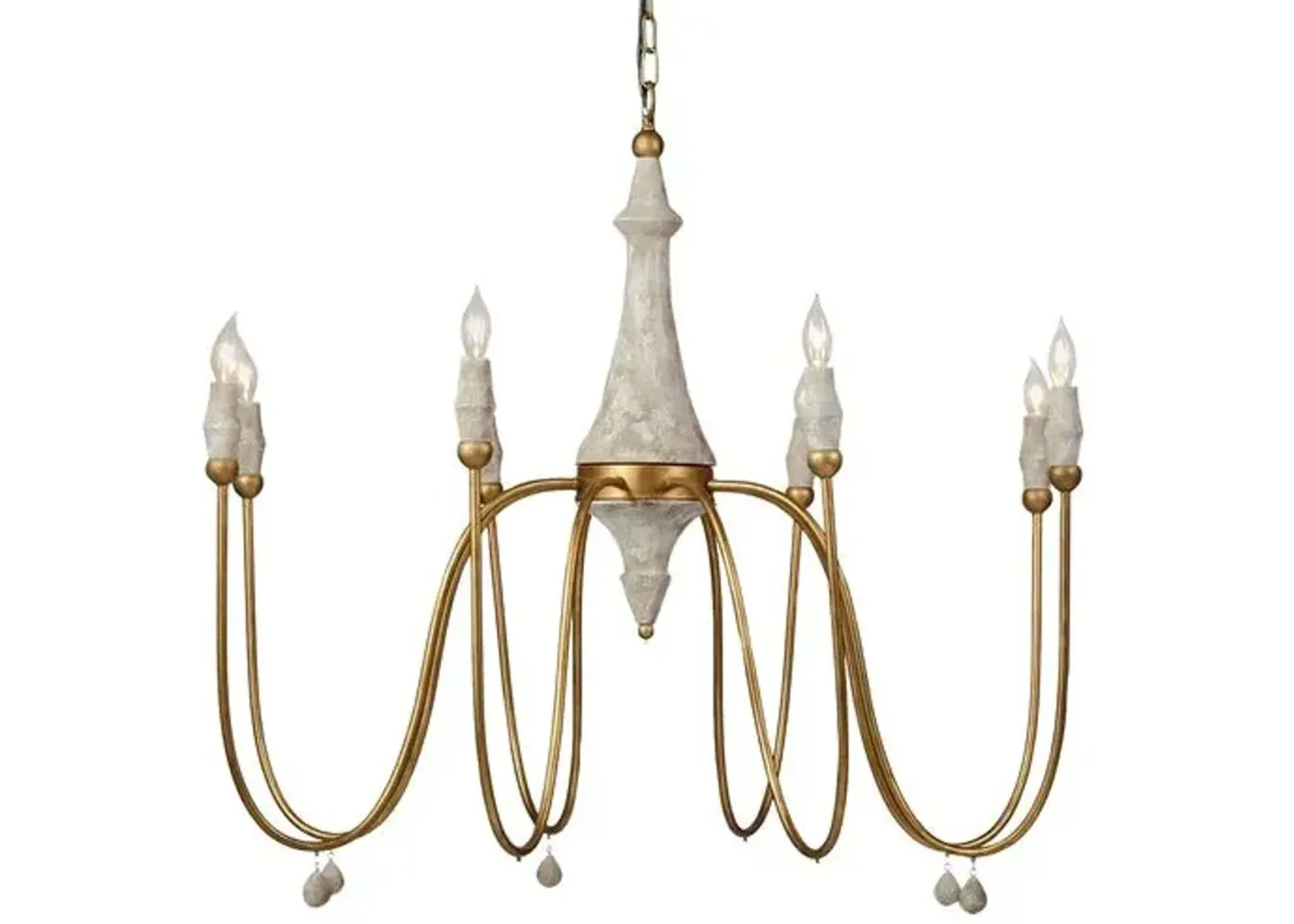 Clay Chandelier - Large - Gabby - Ivory