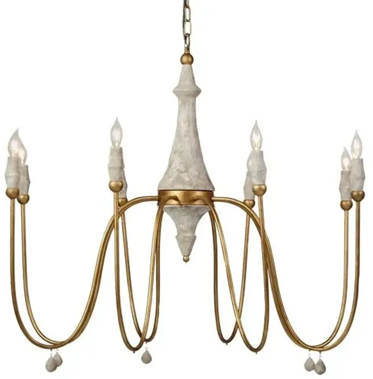 Clay Chandelier - Large - Gabby - Ivory