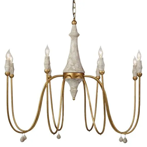 Clay Chandelier - Large - Gabby - Ivory